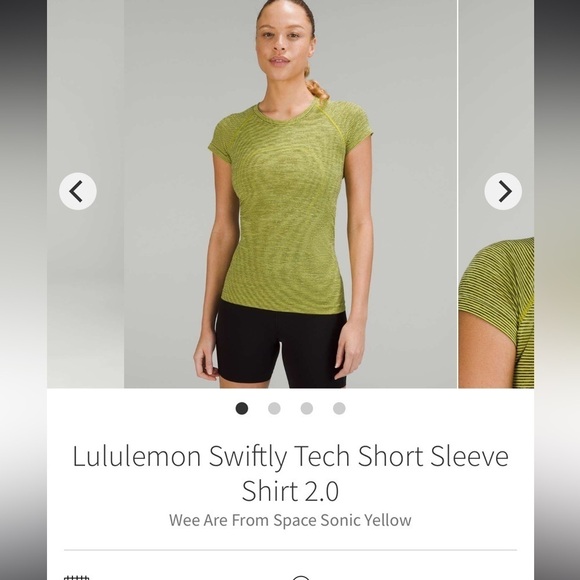 Lululemon | Swiftly Tech Short Sleeve, Wee are from Space Sonic Yellow 4 - Picture 8 of 10